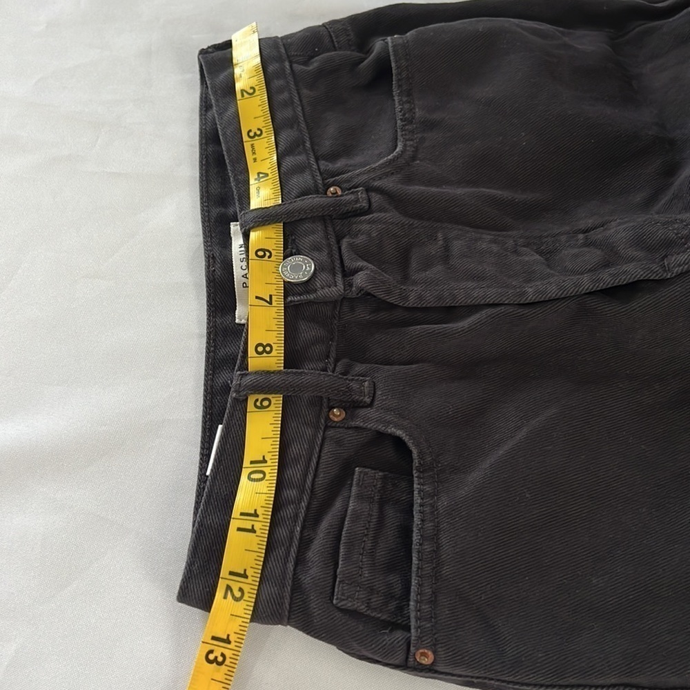 Pacsun Ultra High Rise Slim Black Ripped Jeans - Picture 9 of 10